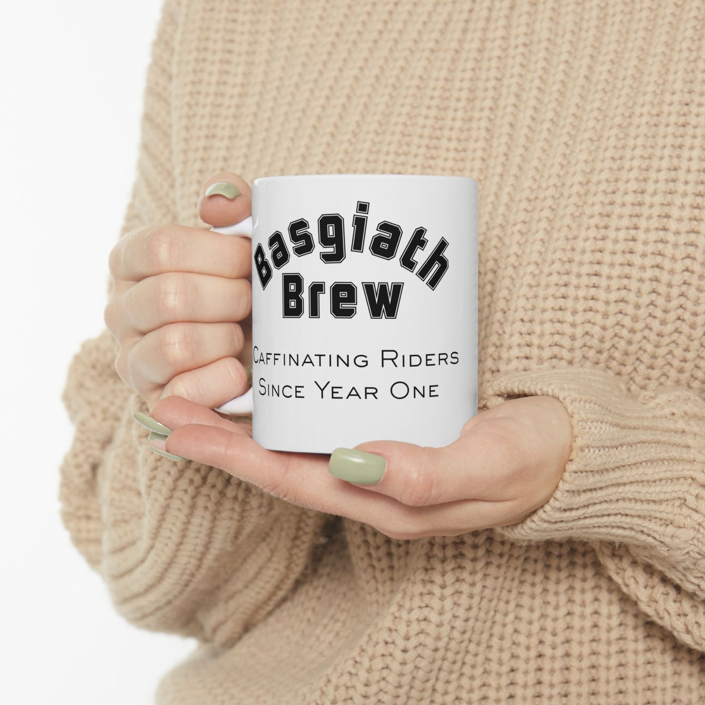 Basgiath Brew Mug, Fourth Wing Inspired Coffee Cup for Fantasy Readers, Mystical Dragon Ceramic Mug - Perfect for Fantasy Lovers