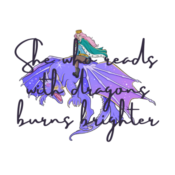 Mystic Dragon Sticker Set – 6 Fantasy Waterproof Vinyl Stickers for Book Lovers & Collectors