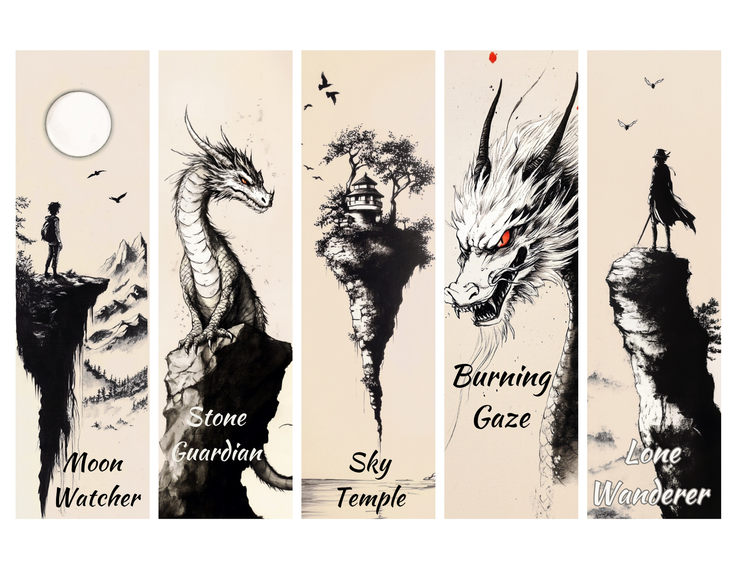 Legend of the Dragon 5 Bookmark Set