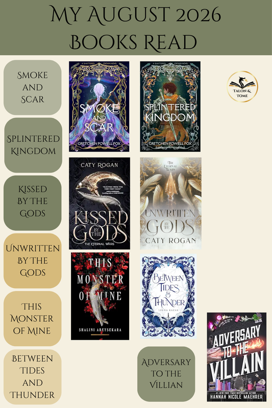 August 2026 Reading Wrap-Up: 7 Fantasy and Romantasy Books I Read