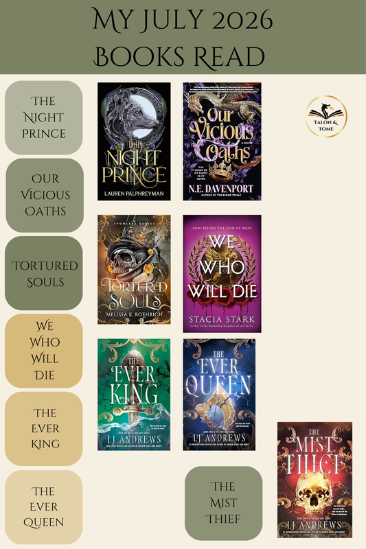 July 2026 Reading Wrap-Up: 7 Fantasy and Romantasy Books I Read