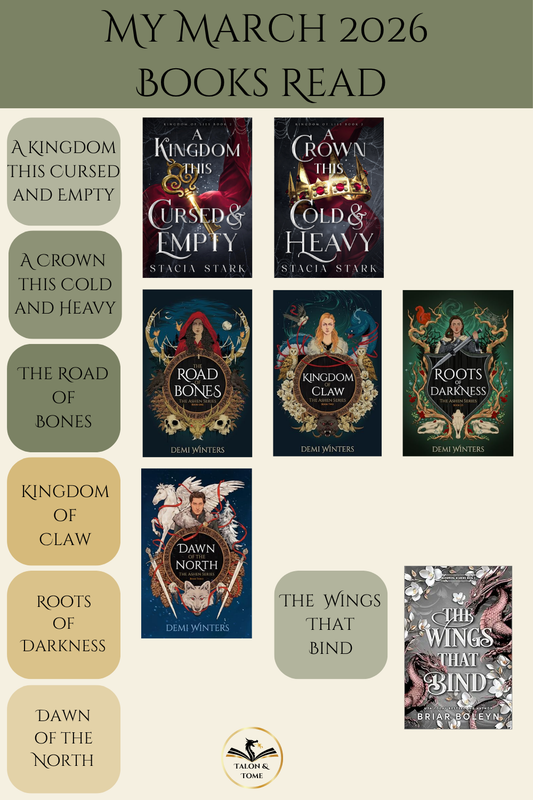 March 2026 Reading Wrap-Up: 7 Fantasy and Romantasy Books I Read