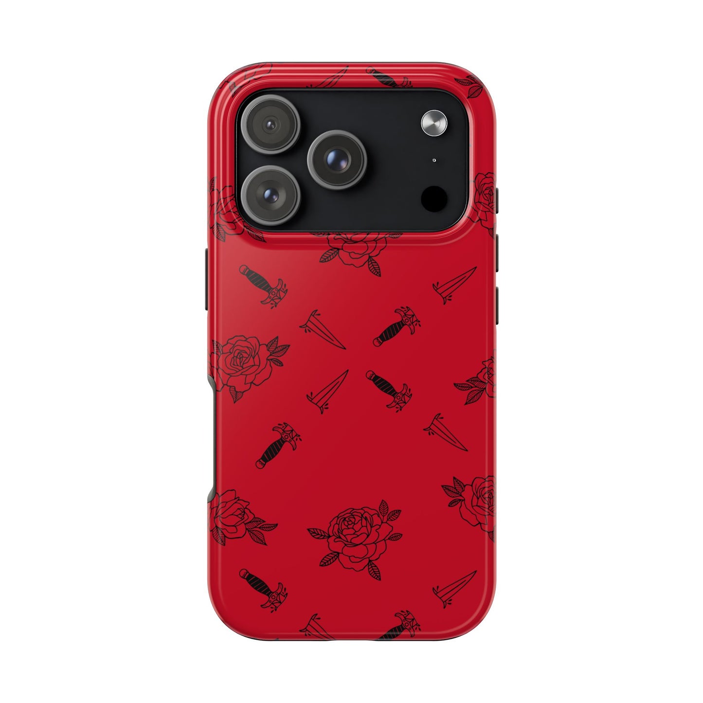 Roses & Daggers Fantasy iPhone Case – Romantasy Aesthetic Protective Phone Cover Inspired by From Blood and Ash
