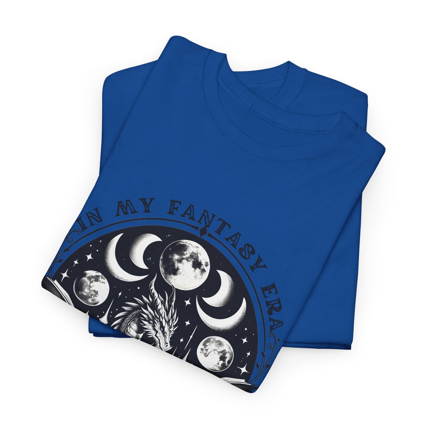 Fantasy Book Dragon Tee — "In My Fantasy Era" Graphic T-Shirt