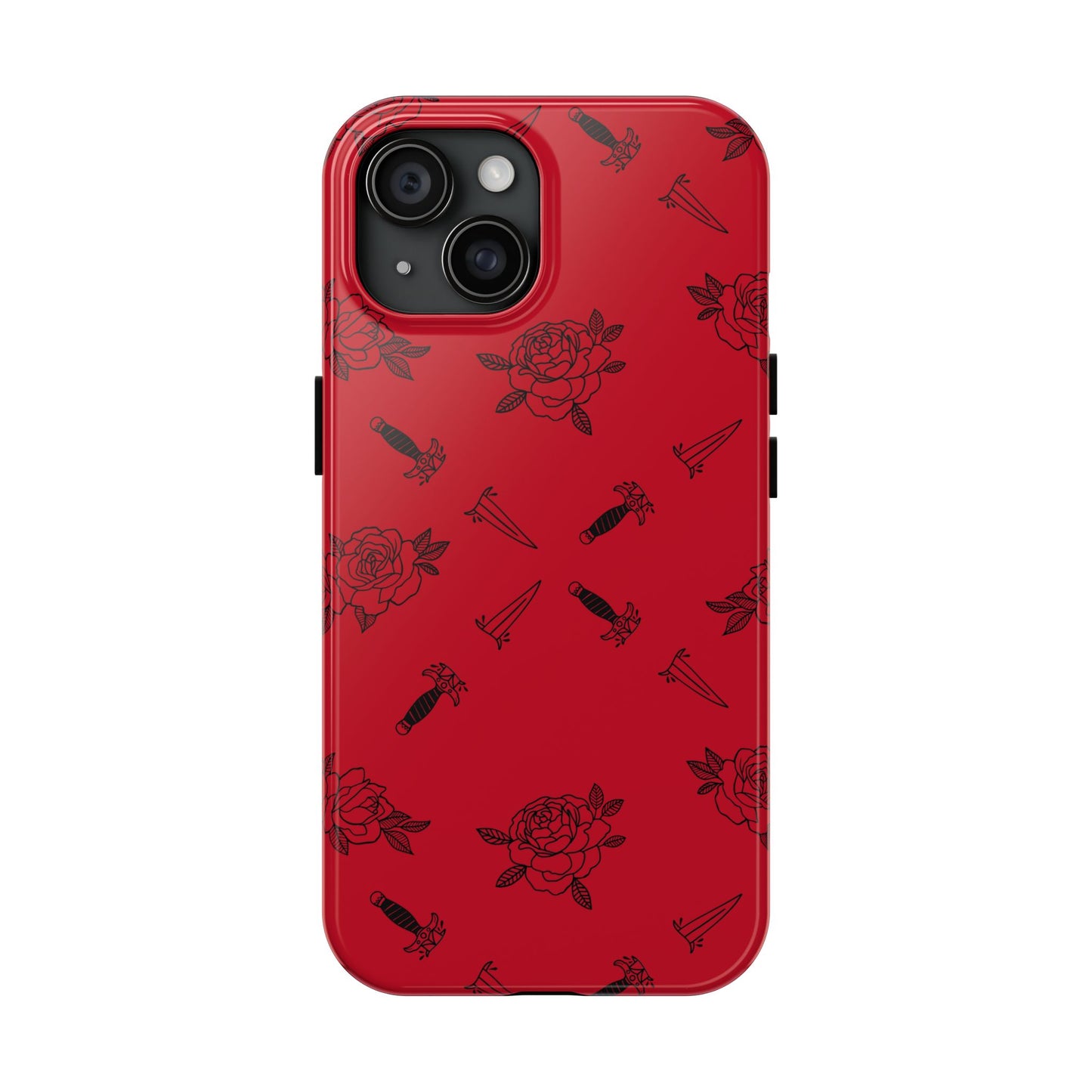 Roses & Daggers Fantasy iPhone Case – Romantasy Aesthetic Protective Phone Cover Inspired by From Blood and Ash