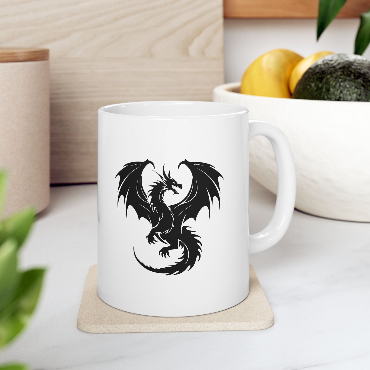 Basgiath Brew Mug, Fourth Wing Inspired Coffee Cup for Fantasy Readers, Mystical Dragon Ceramic Mug - Perfect for Fantasy Lovers