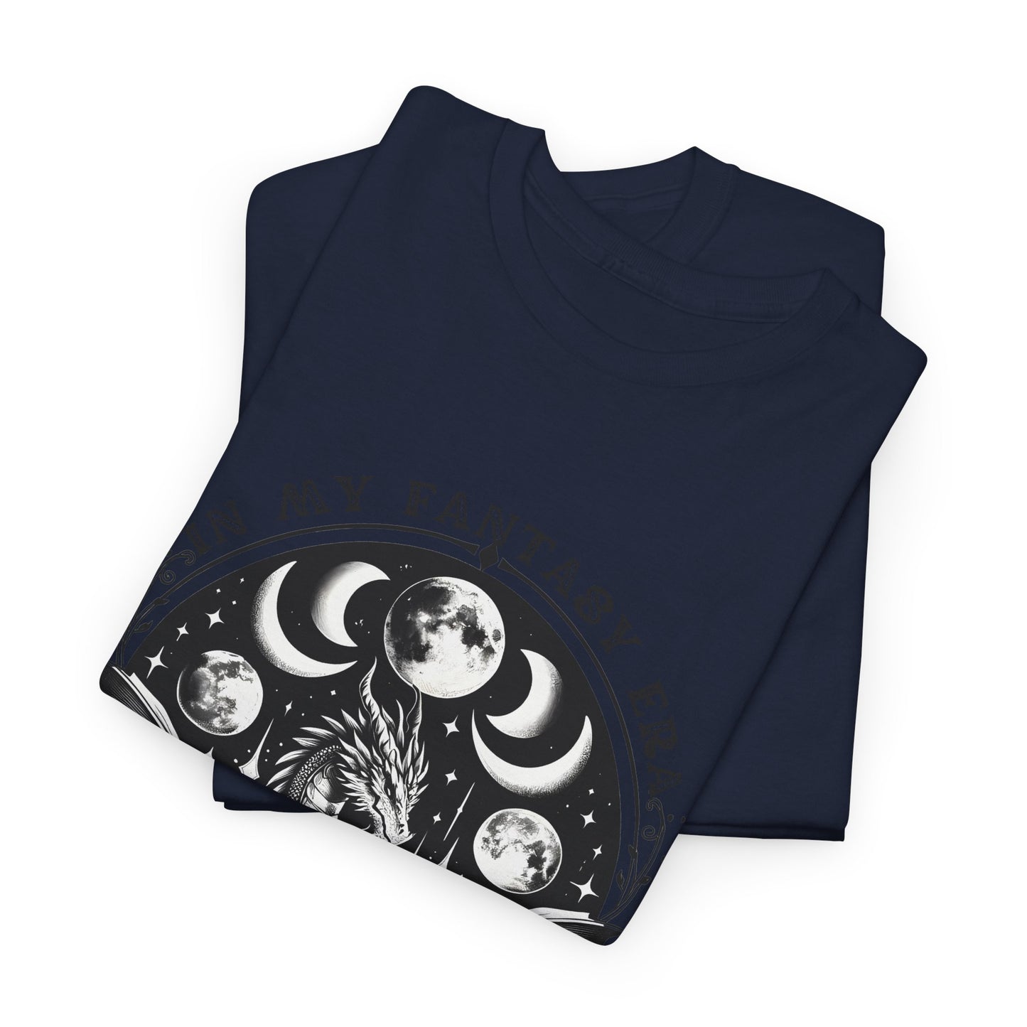Fantasy Book Dragon Tee — "In My Fantasy Era" Graphic T-Shirt