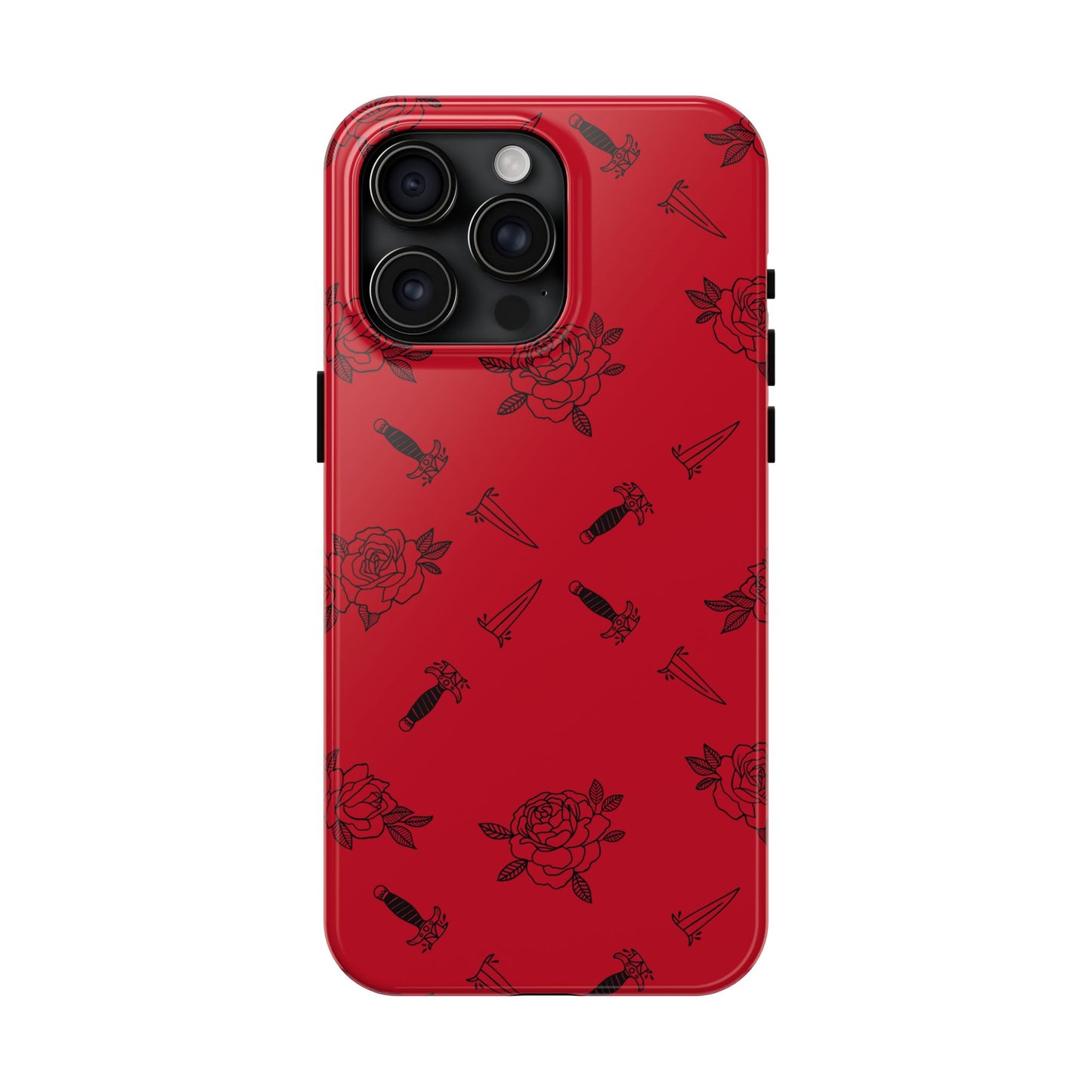Roses & Daggers Fantasy iPhone Case – Romantasy Aesthetic Protective Phone Cover Inspired by From Blood and Ash