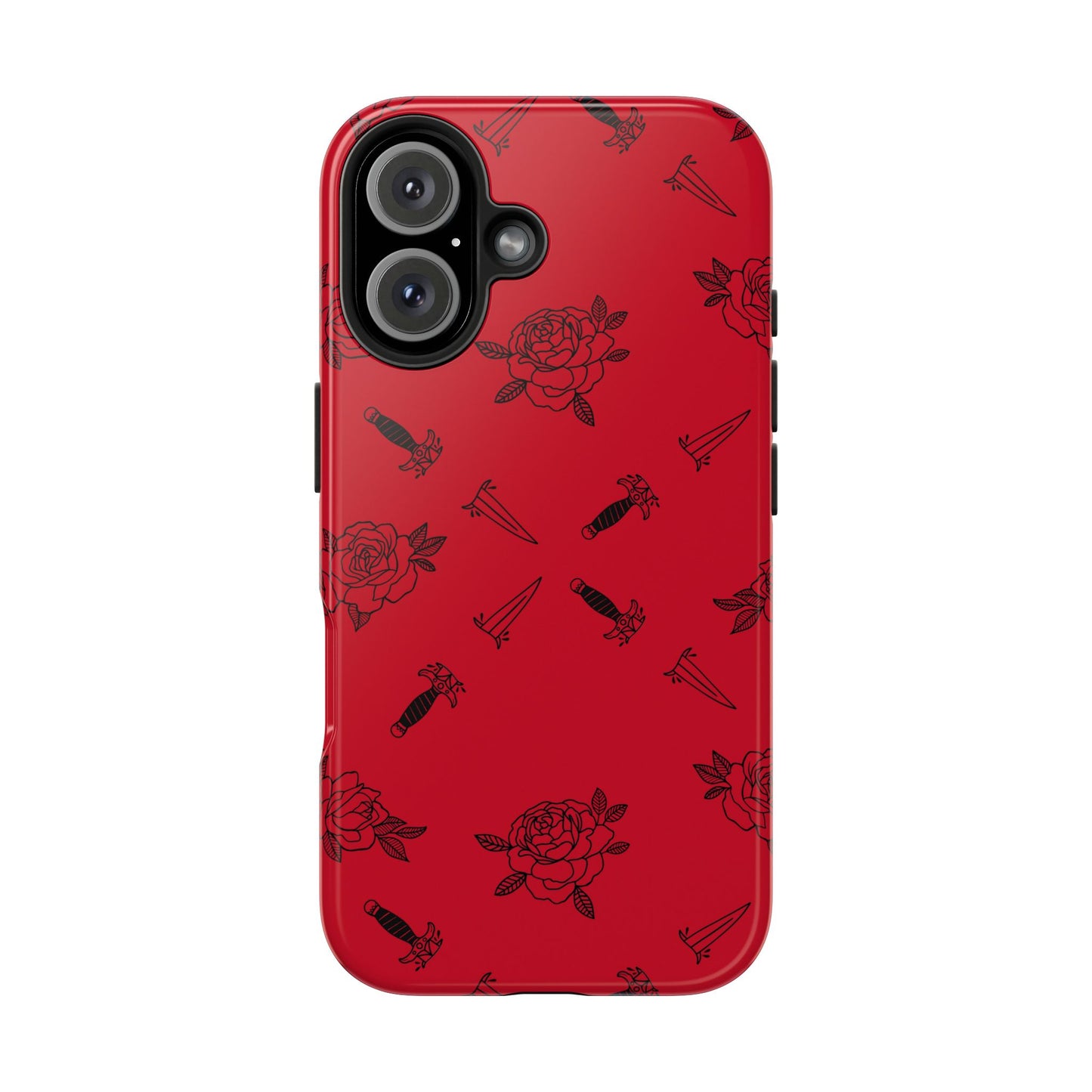Roses & Daggers Fantasy iPhone Case – Romantasy Aesthetic Protective Phone Cover Inspired by From Blood and Ash