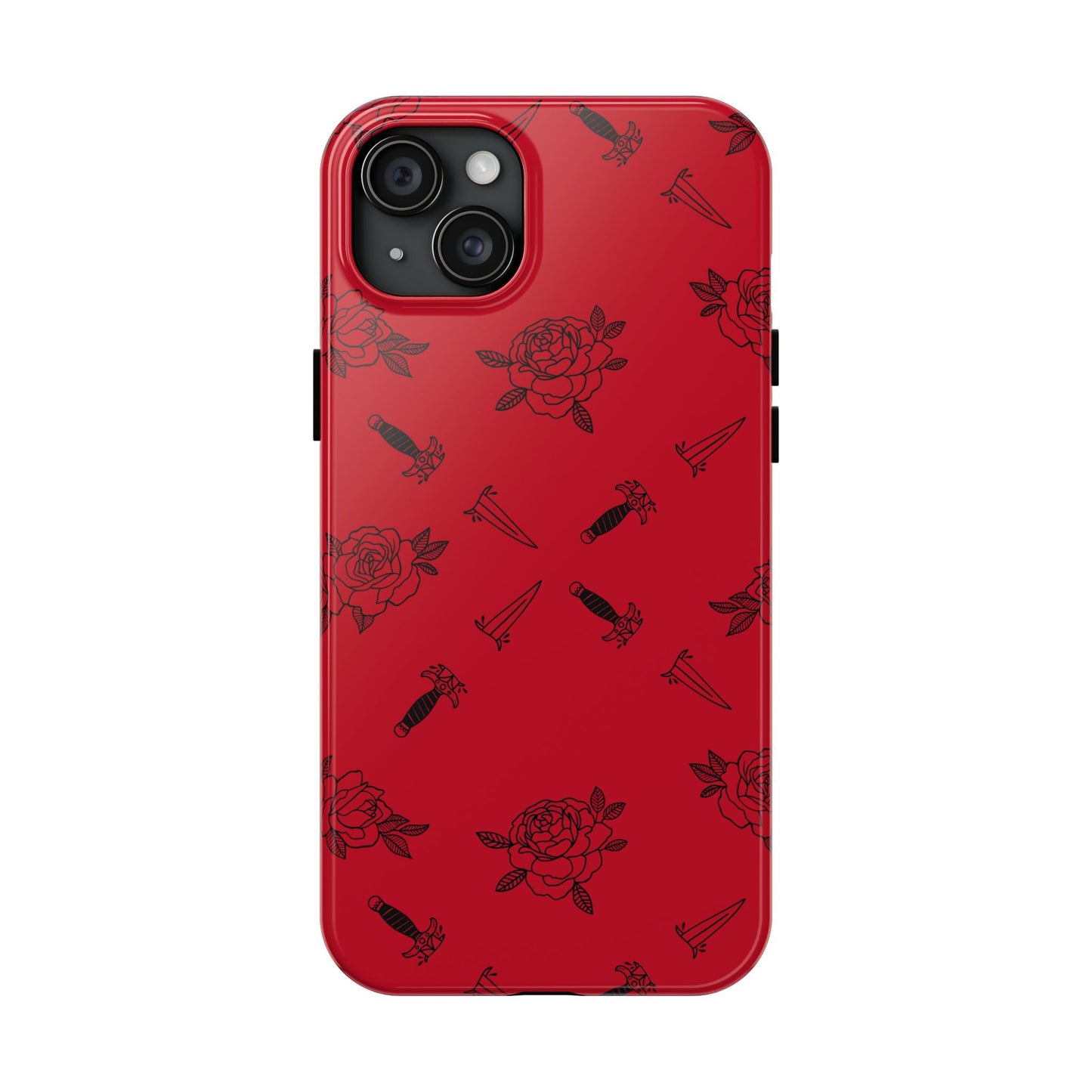 Roses & Daggers Fantasy iPhone Case – Romantasy Aesthetic Protective Phone Cover Inspired by From Blood and Ash