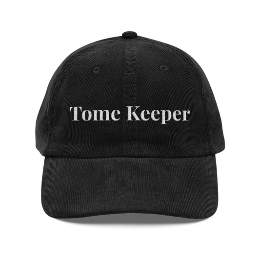 Tome Keeper Corduroy Cap — Embroidered Vintage Baseball Hat