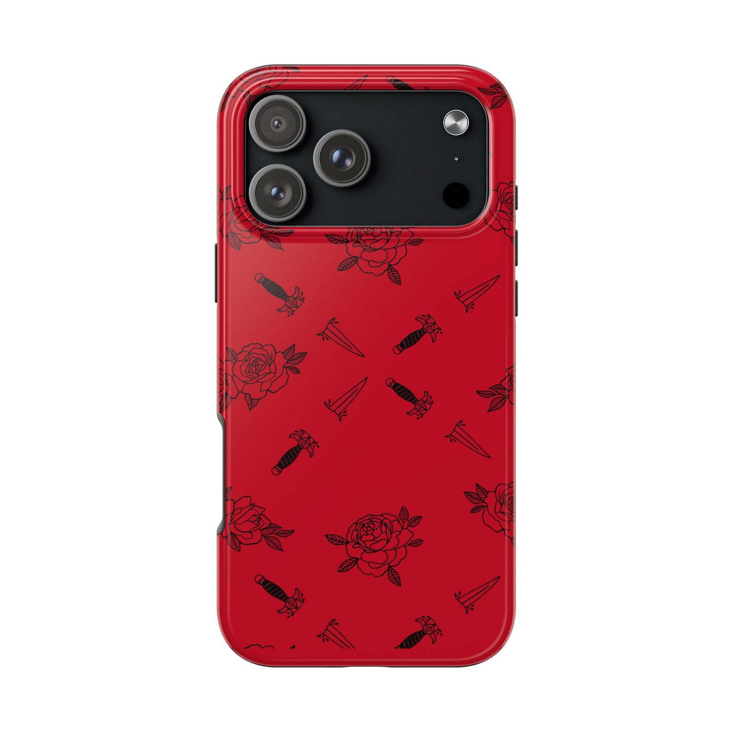 Roses & Daggers Fantasy iPhone Case – Romantasy Aesthetic Protective Phone Cover Inspired by From Blood and Ash