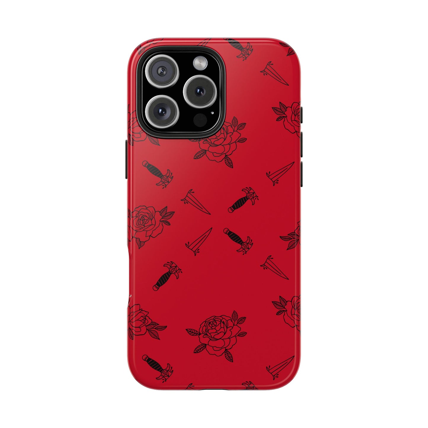 Roses & Daggers Fantasy iPhone Case – Romantasy Aesthetic Protective Phone Cover Inspired by From Blood and Ash
