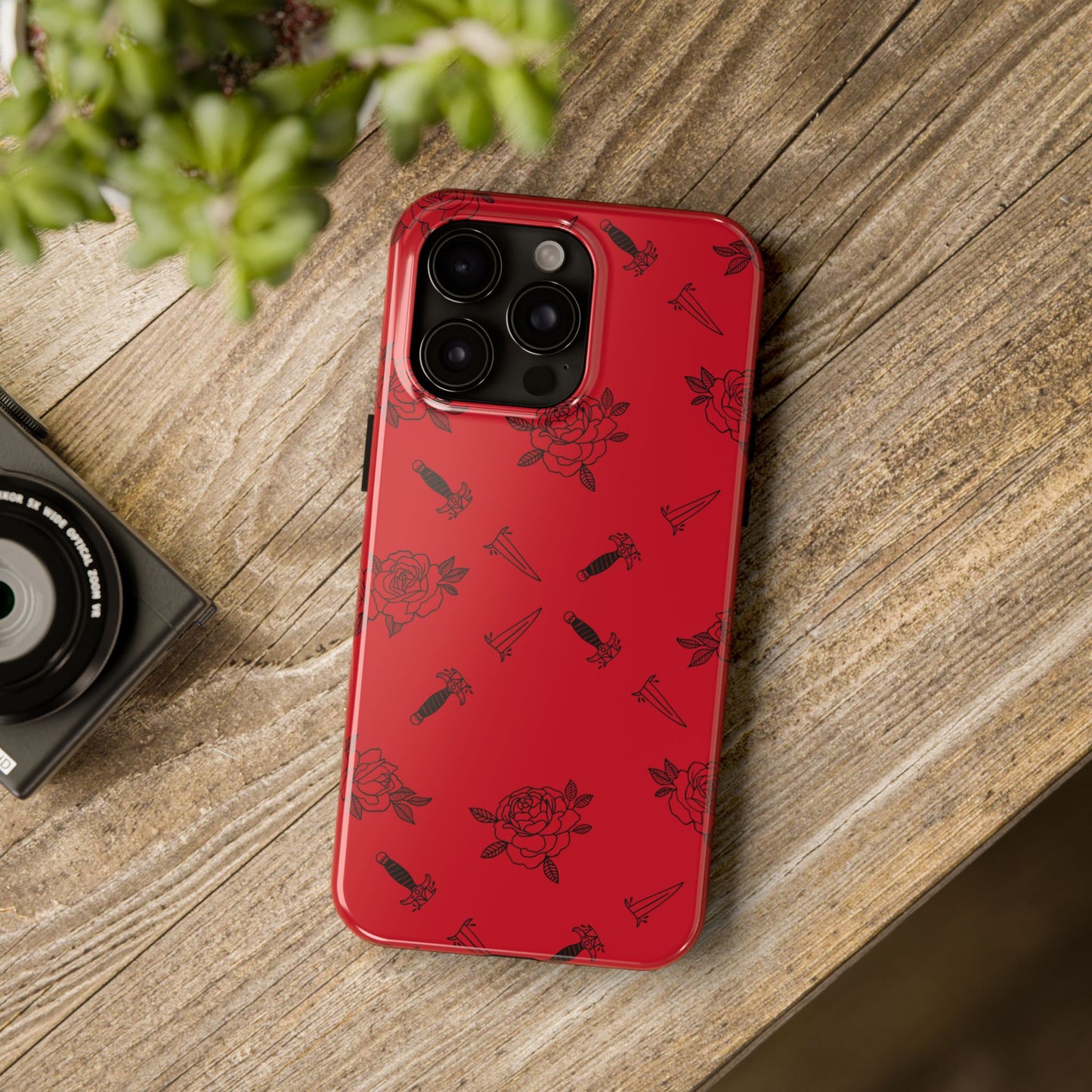 Roses & Daggers Fantasy iPhone Case – Romantasy Aesthetic Protective Phone Cover Inspired by From Blood and Ash