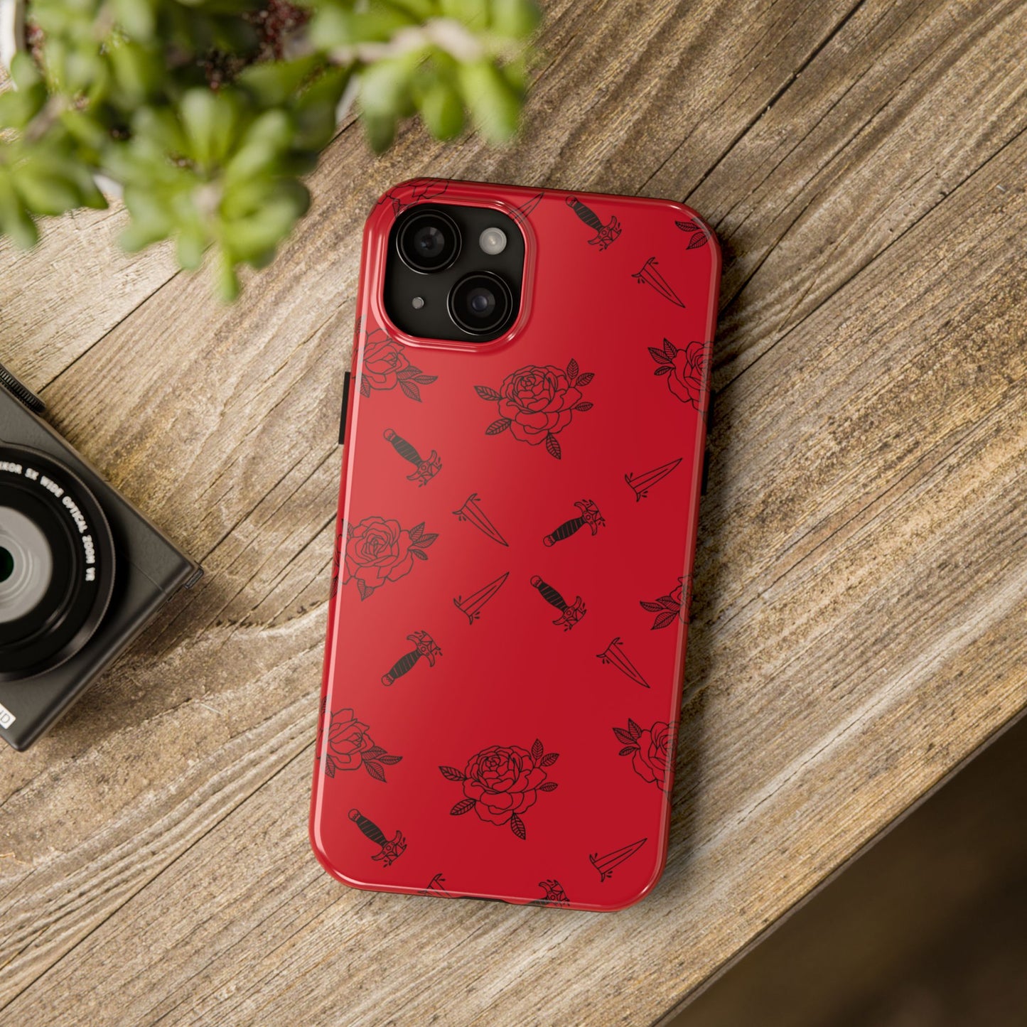 Roses & Daggers Fantasy iPhone Case – Romantasy Aesthetic Protective Phone Cover Inspired by From Blood and Ash