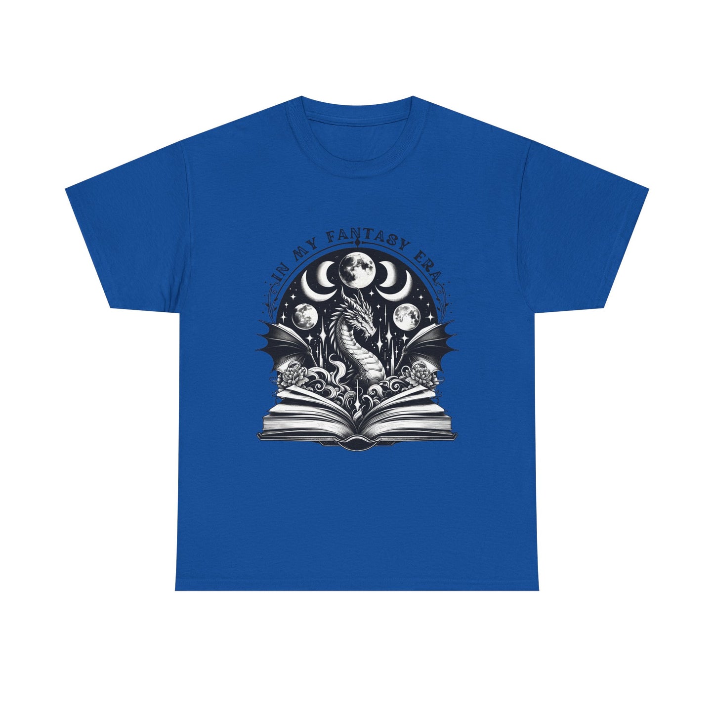 Fantasy Book Dragon Tee — "In My Fantasy Era" Graphic T-Shirt