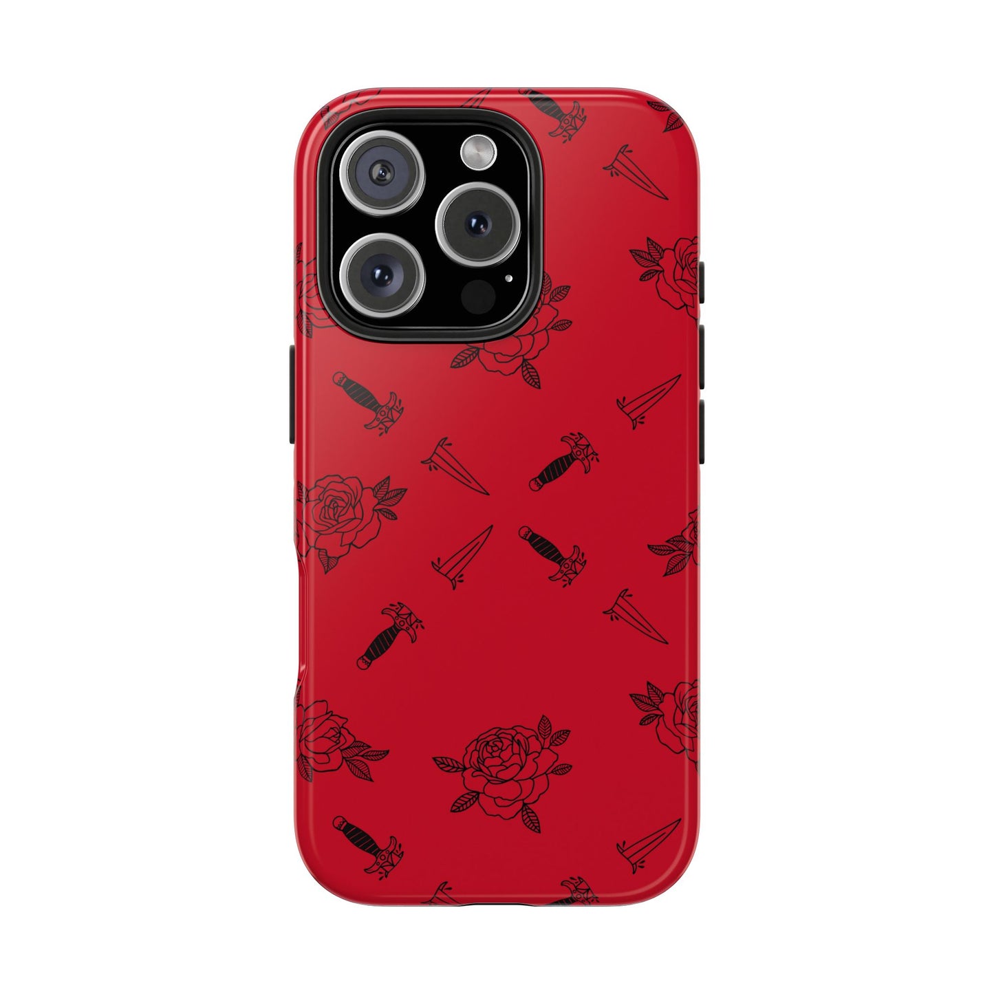 Roses & Daggers Fantasy iPhone Case – Romantasy Aesthetic Protective Phone Cover Inspired by From Blood and Ash