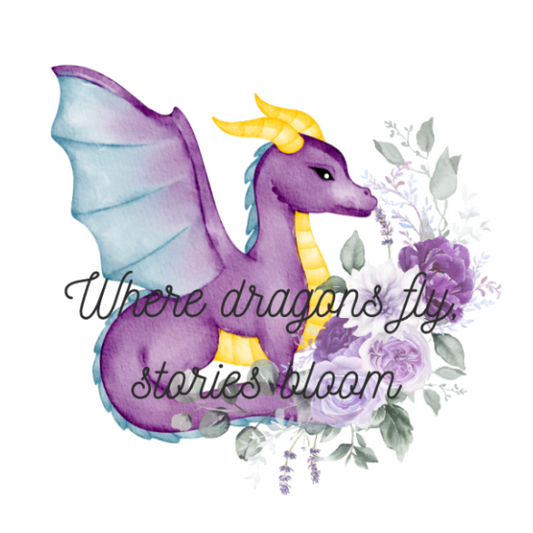 Mystic Dragon Sticker Set – 6 Fantasy Waterproof Vinyl Stickers for Book Lovers & Collectors