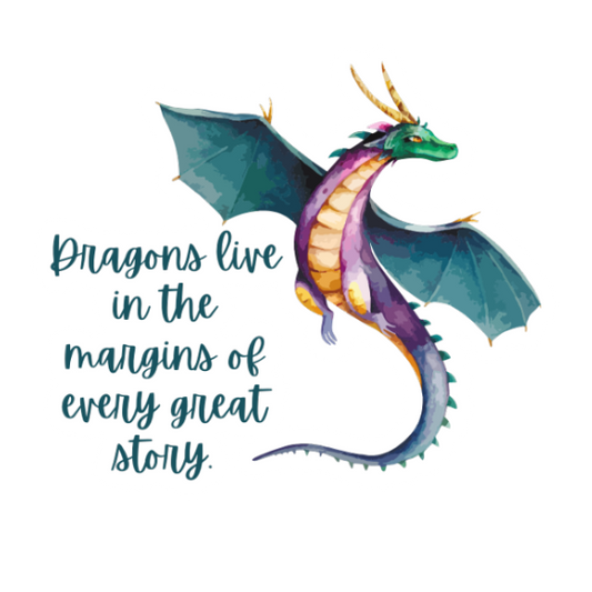Mystic Dragon Sticker Set – 6 Fantasy Waterproof Vinyl Stickers for Book Lovers & Collectors