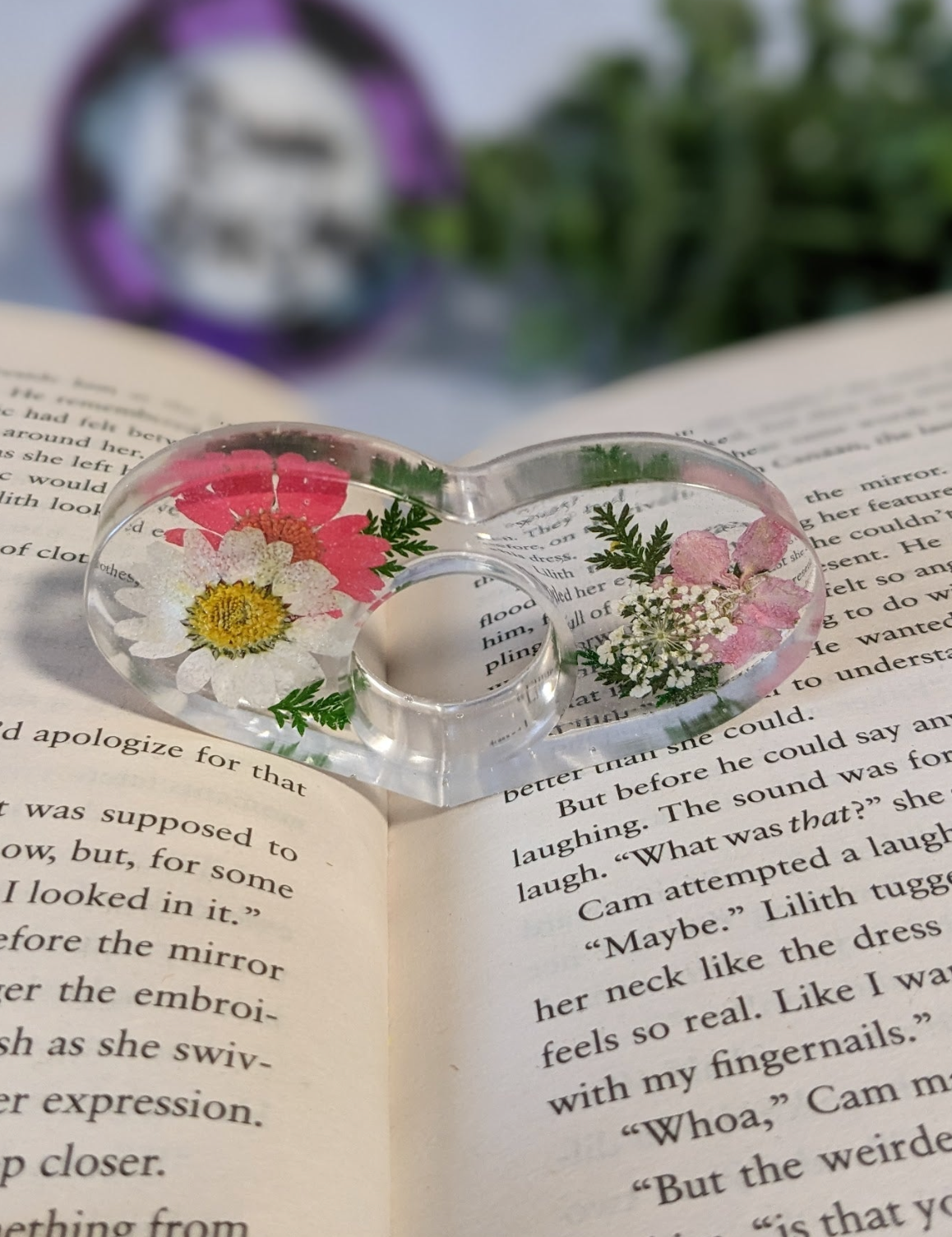 Resin Book Page Holder